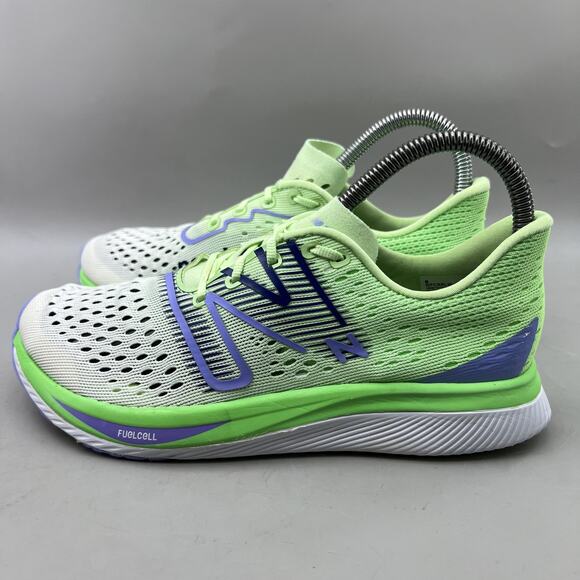 New Balance FuelCell SuperComp Pacer Shoes Women Size 7.5 Green Running Sneakers - Picture 3 of 8
